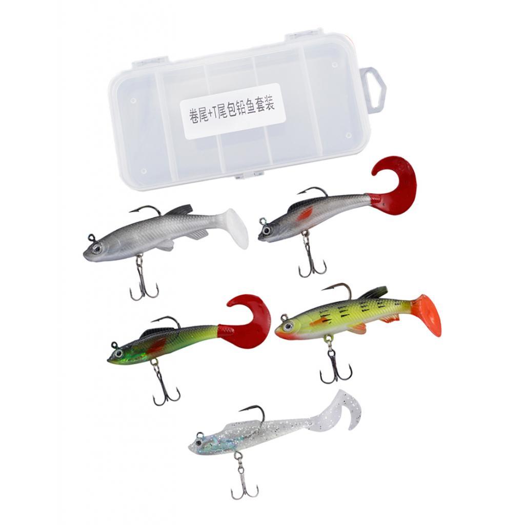 5x Lifelike Fishing Lures Artificial Floating Baits Freshwater Saltwater