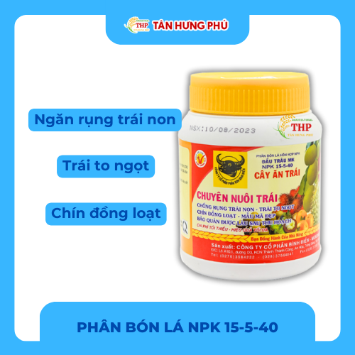 Phân Bón Lá Cao Cấp Đầu Trâu MK 15-5-40 (Cây Ăn Trái) 400g