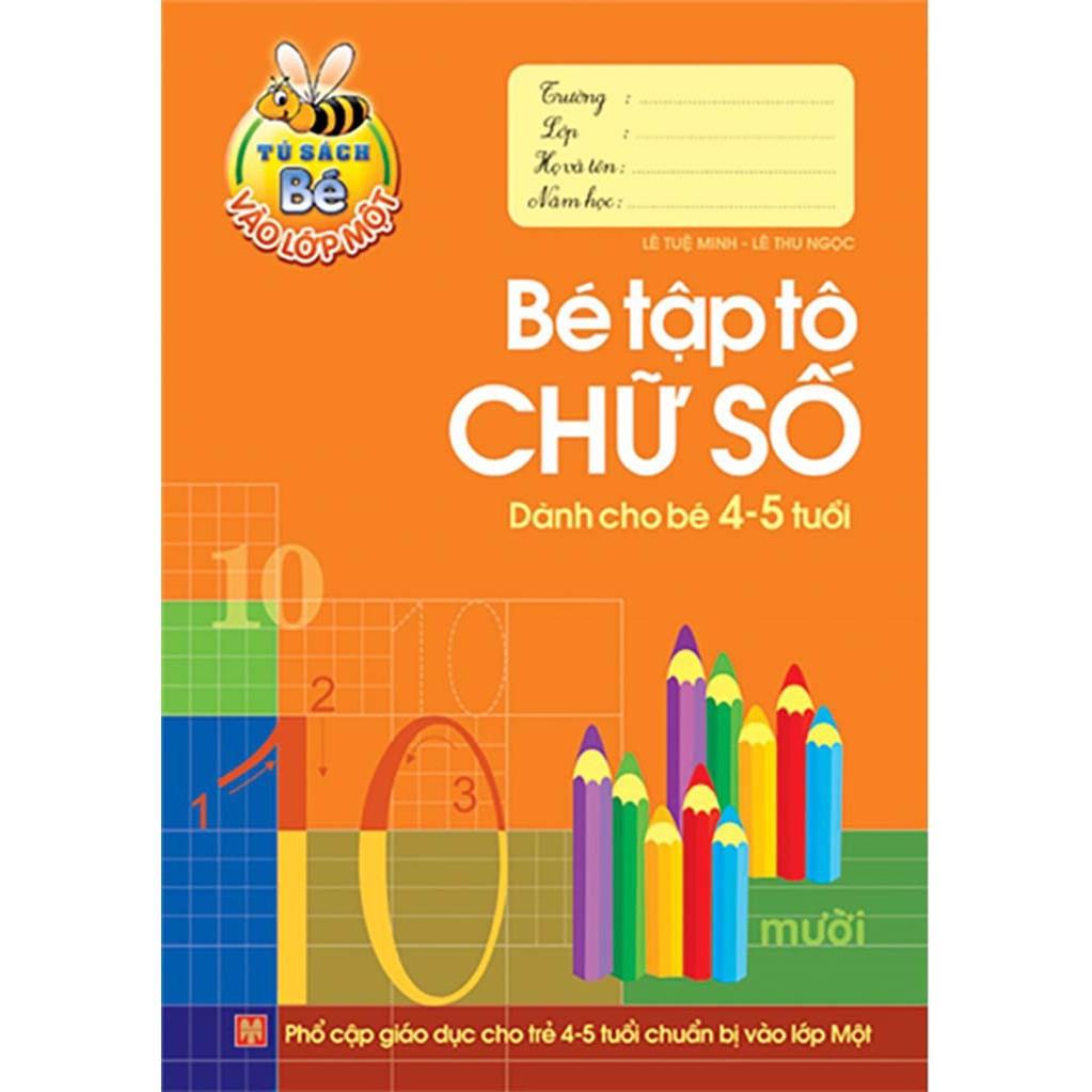 Sách: Chuẩn Bị Cho Bé Vào Lớp 1 Dành Cho Bé 4 - 5 Tuổi Túi 6 Cuốn - Minh Long