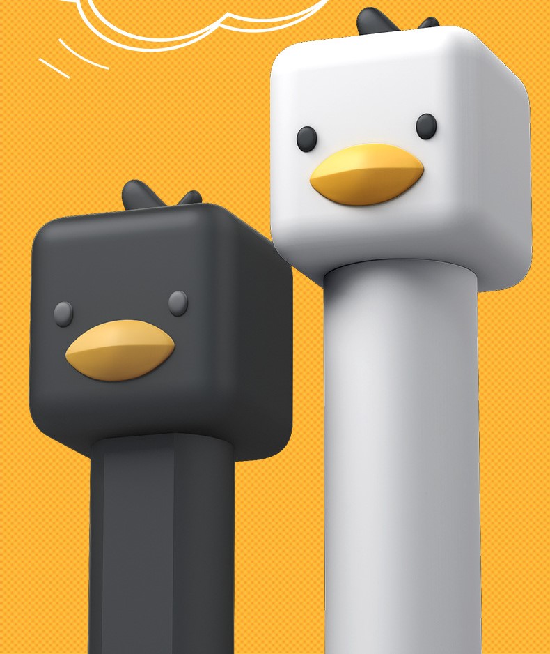 Ốp silicon bảo vệ cho bút Apple Pencil 1 Hình Chú Vịt Cute Duck