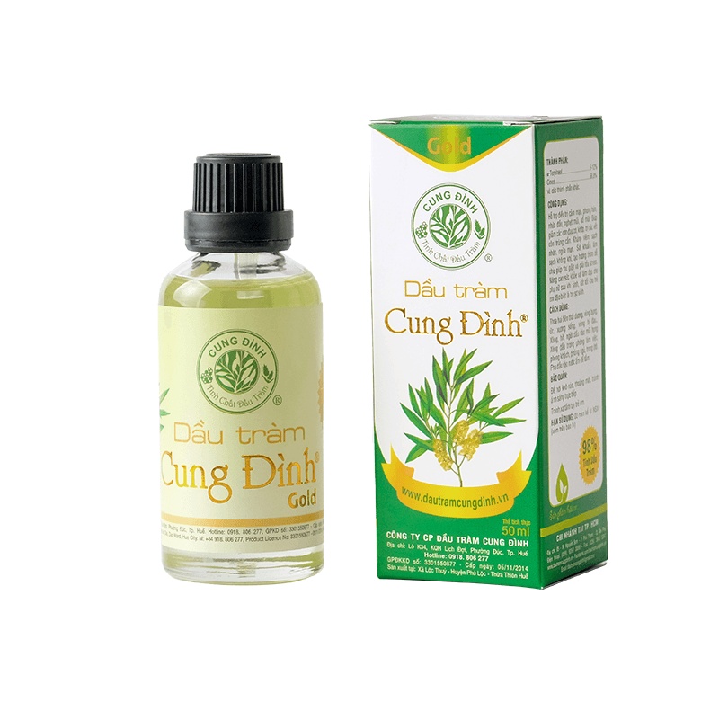 Dầu tràm Cung Đình - Gold (50ml) | Dầu tràm Huế 100% nguyên chất