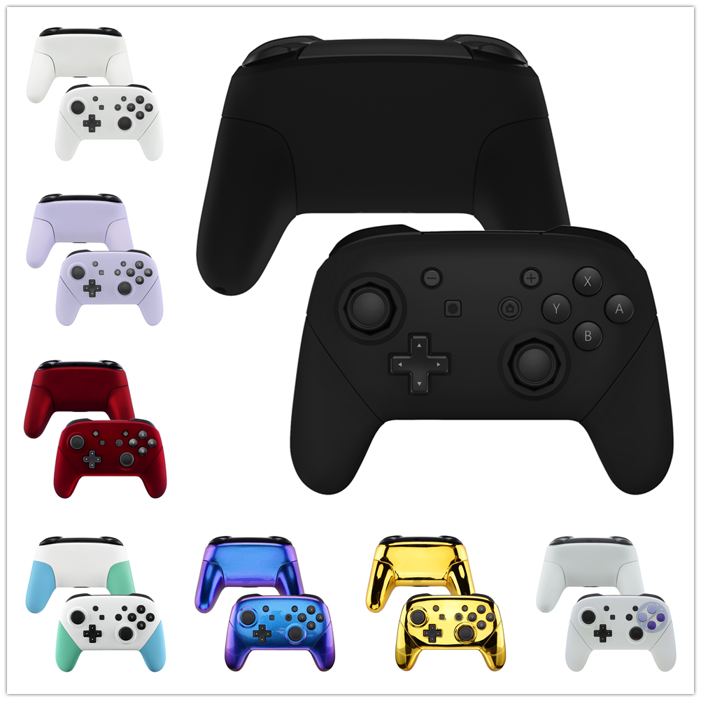 Vỏ bọc vỏ mặt bằng mặt đất cực đoan với tay cầm thay thế cho Nintendo Switch Pro Control Trình điều khiển màu: Màu xanh tím