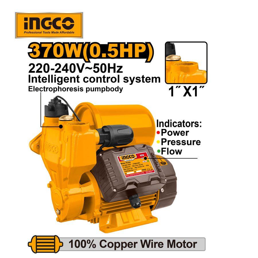 MÁY BƠM NƯỚC TỰ MỒI 370W(0.5HP) INGCO VPZ3708 - HÀNG CHÍNH HÃNG