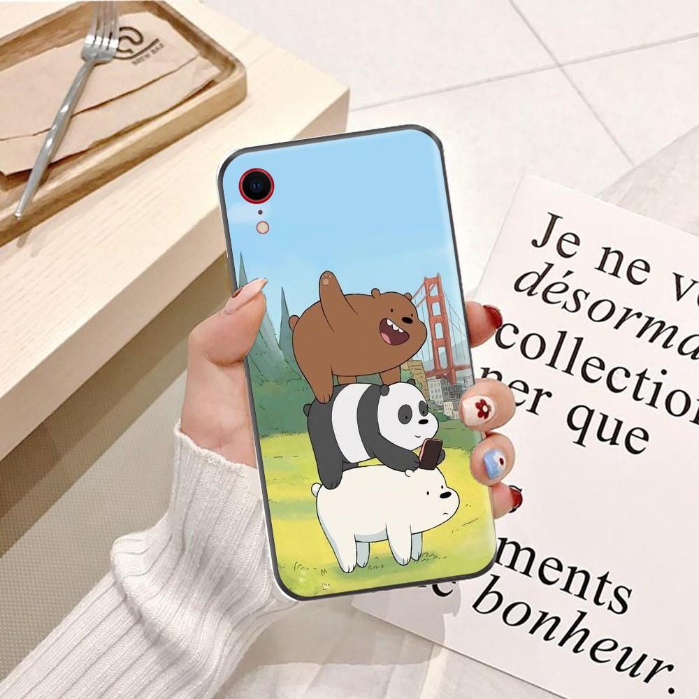 Ốp lưng dành cho điện thoại iPhone 6Plus/6SPlus Silicon dẻo hình Gấu Trắng Vui Vẻ