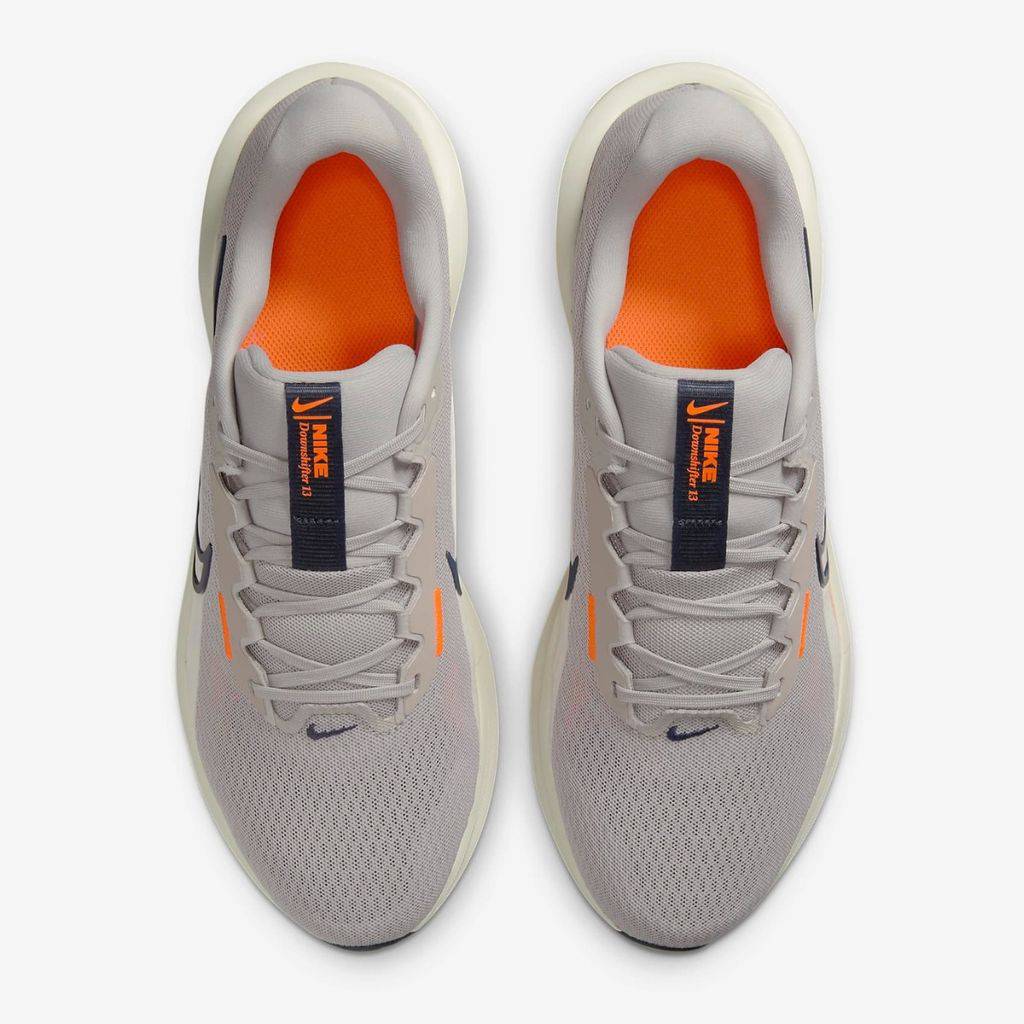 Giày chạy bộ nam NIKE DOWNSHIFTER 13 - LT IRON ORE/THUNDER BLUE-TOTAL ORANGE - 10 US