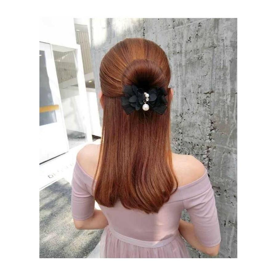 Dây hoa tạo hình búi tóc đính ngọc dễ thương mẫu 5