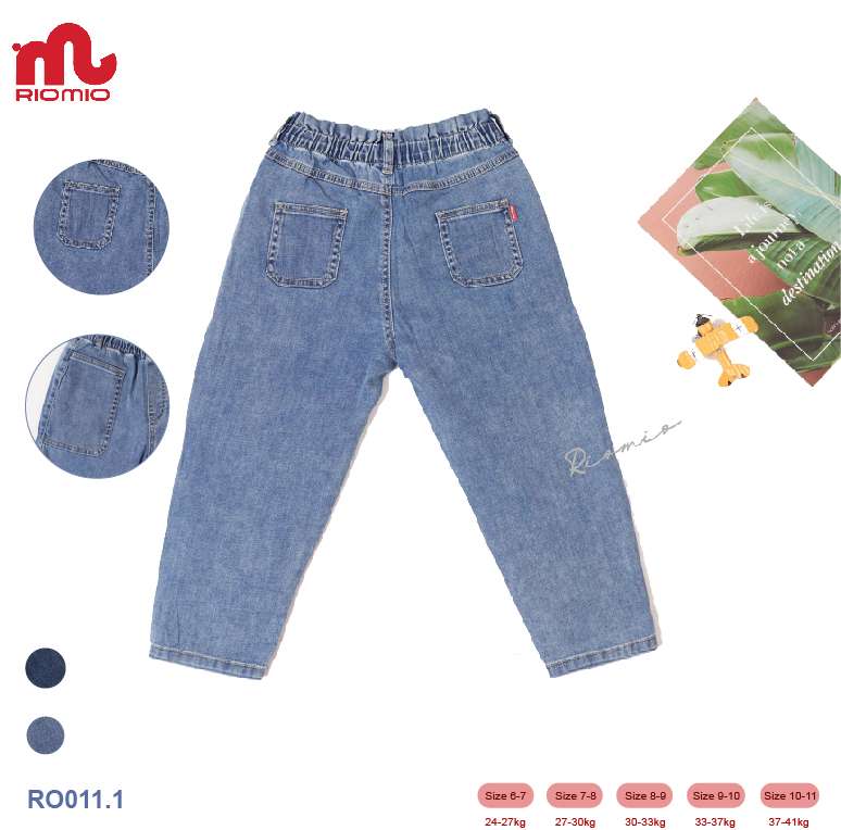 Quần jeans bé gái [Denim cotton USA] chính hãng RIOMIO - RO011.1 màu light