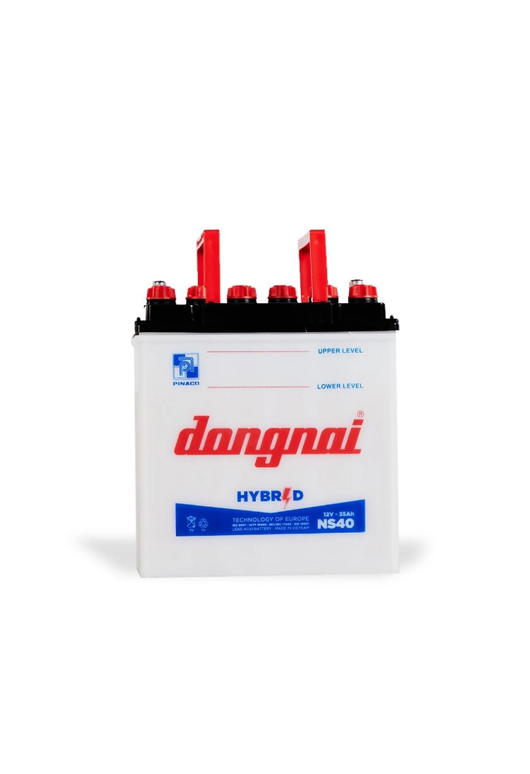 ẮC QUY HYBRID NƯỚC 12V-35Ah tặng acid châm bình