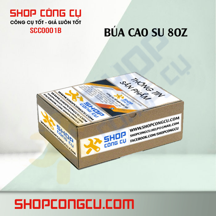 Búa cao su cán nhựa 8oz SCC0001B