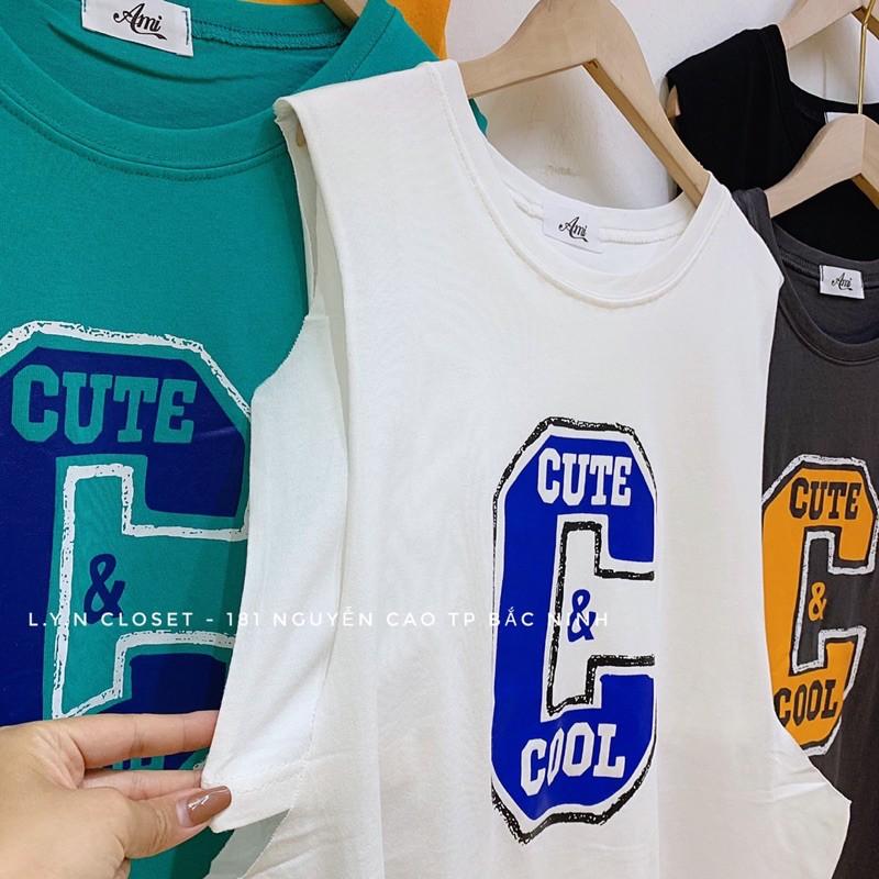 Áo tanktop chữ C