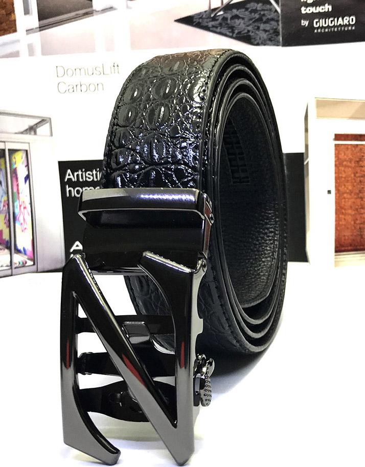 Thắt lưng/ dây nịt nam khóa tự động vân cá sấu có hộp đựng theo kèm LOẠI 1