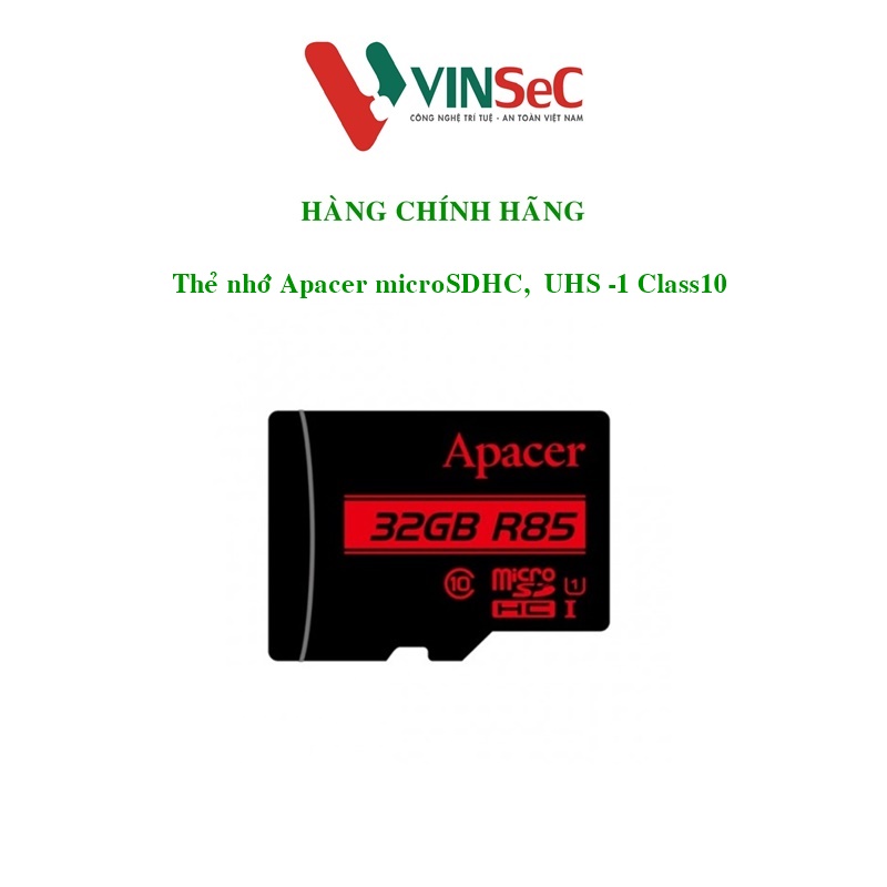 Thẻ nhớ microSDHC 32GB Class 10 APACER - Hàng Chính Hãng