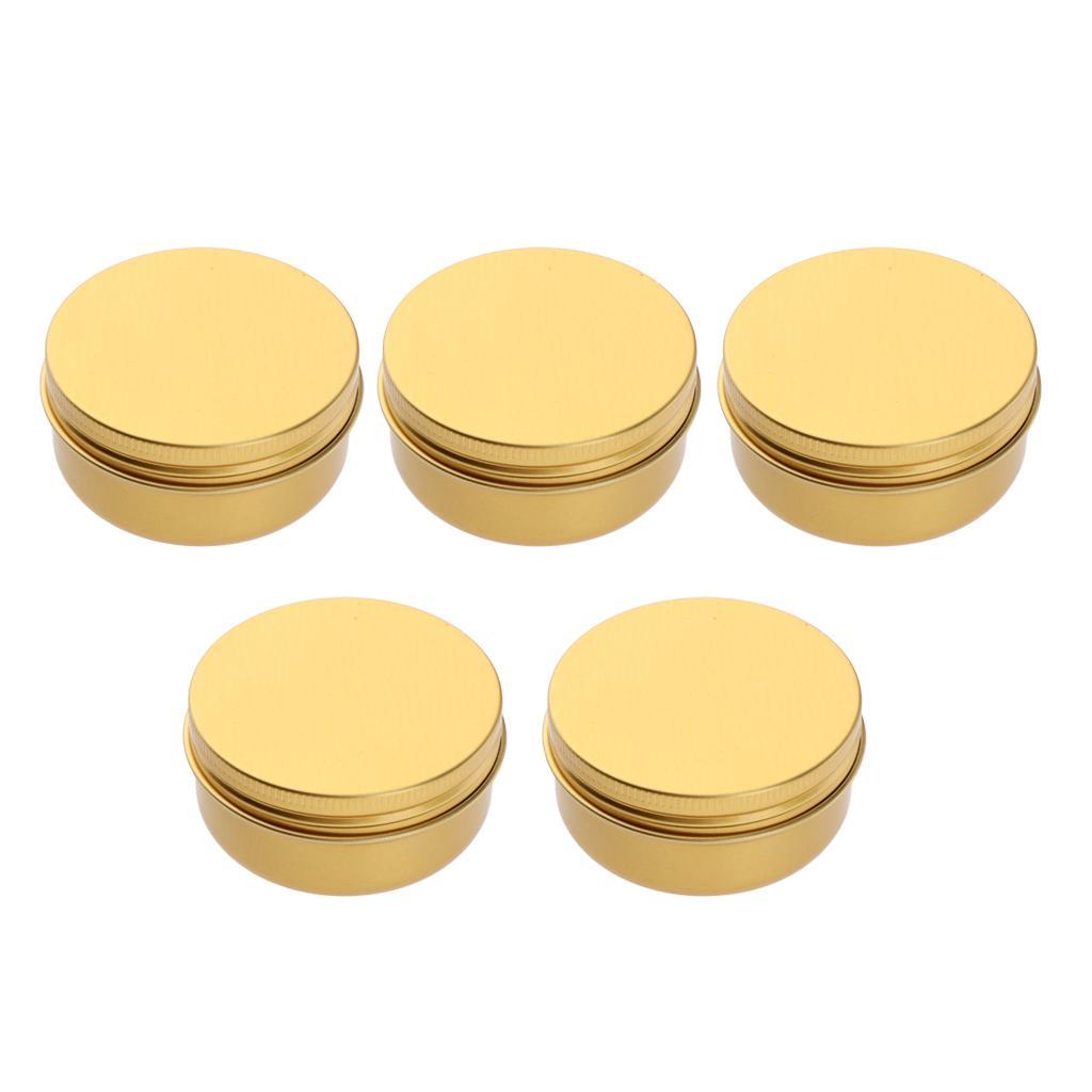 10x Empty Cosmetic Cream Lotion Jar Pot Aluminum Case Tins for Travel 100ml