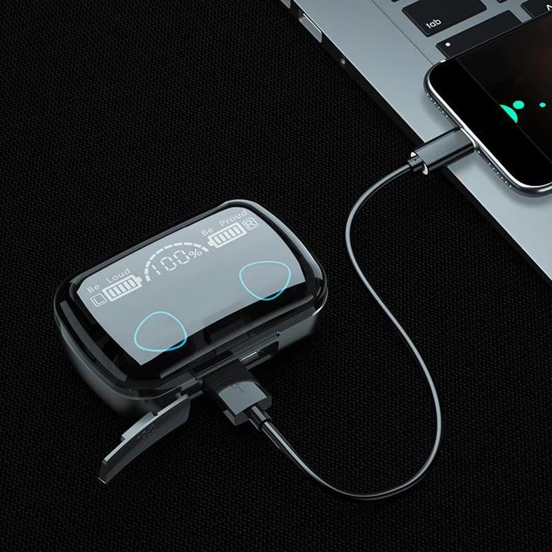 TWS Bluetooth 5.1 3500MAh Sạc Hộp Tai Nghe Không Dây 9D Stereo Thể Thao Chống Thấm Nước Tai Nghe Nhét Tai Tai Nghe Có Micro