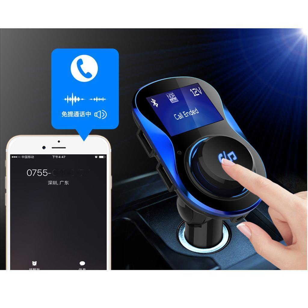 Bluetooth Handsfree Car FM Radio MP3 Dual USB Charger