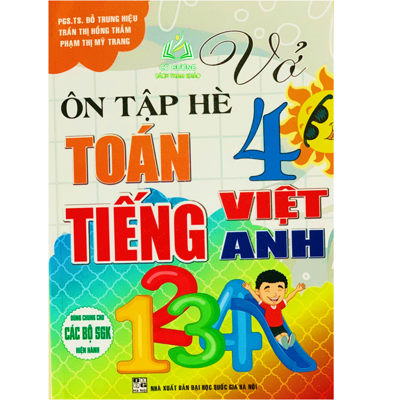 Sách - Vở Ôn Tập Hè Toán - Tiếng Việt - Tiếng Anh Lớp 4