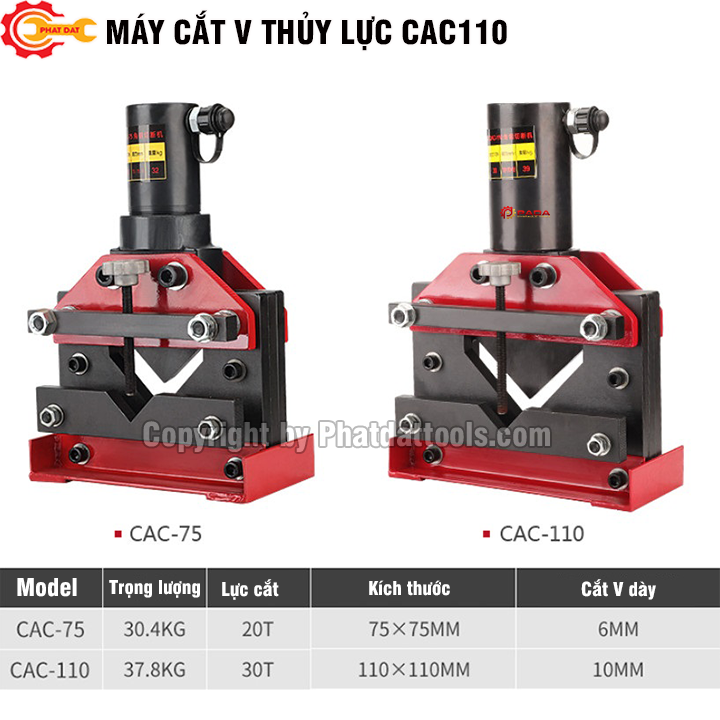 Máy cắt sắt V thủy lực CAC100