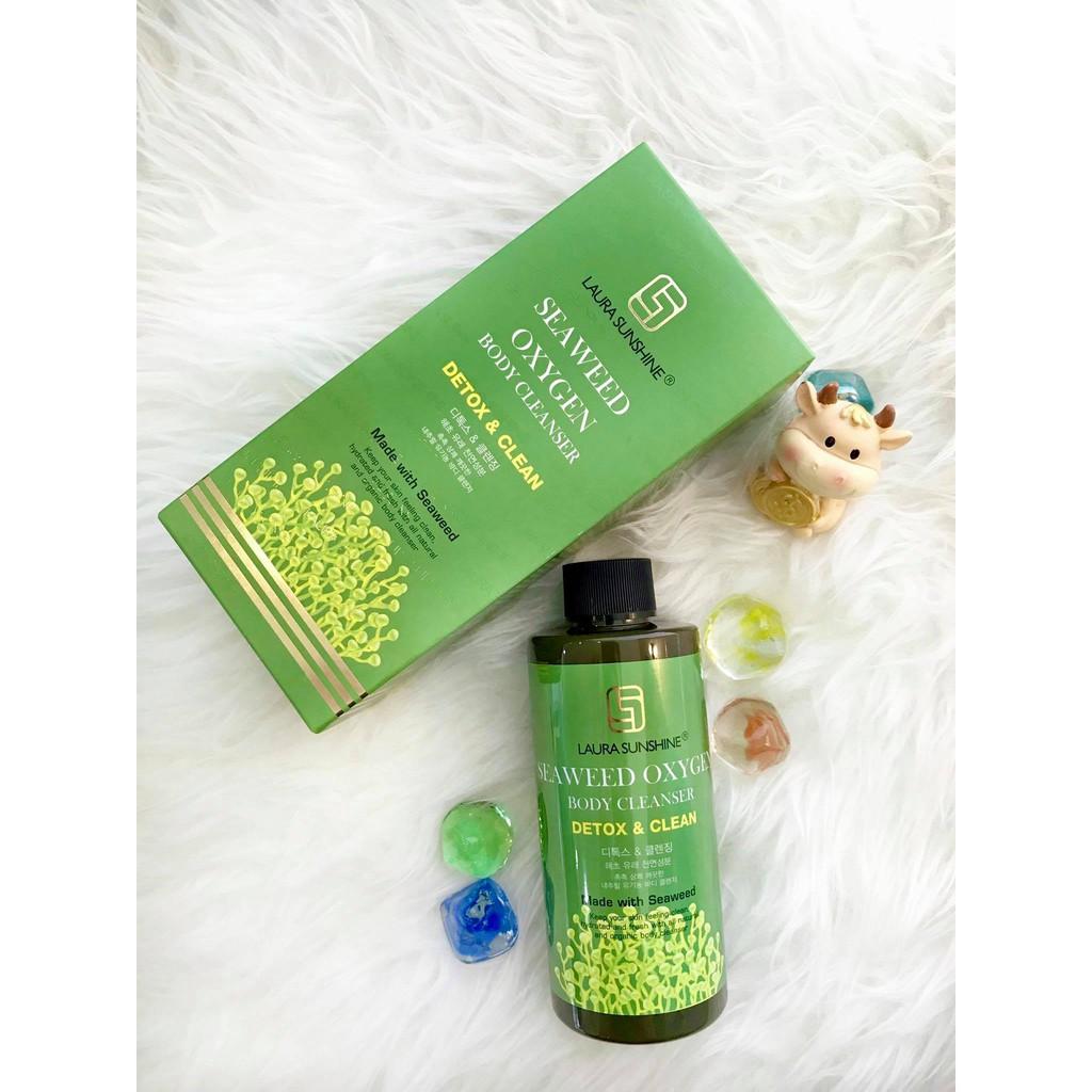 Oxygen Tảo Biển Làm Sạch, Thải Độc Da Toàn Thân Hàn Quốc Seaweed Oxygen Body Cleanser Laura Sunshine Nhật Kim Anh 200ml