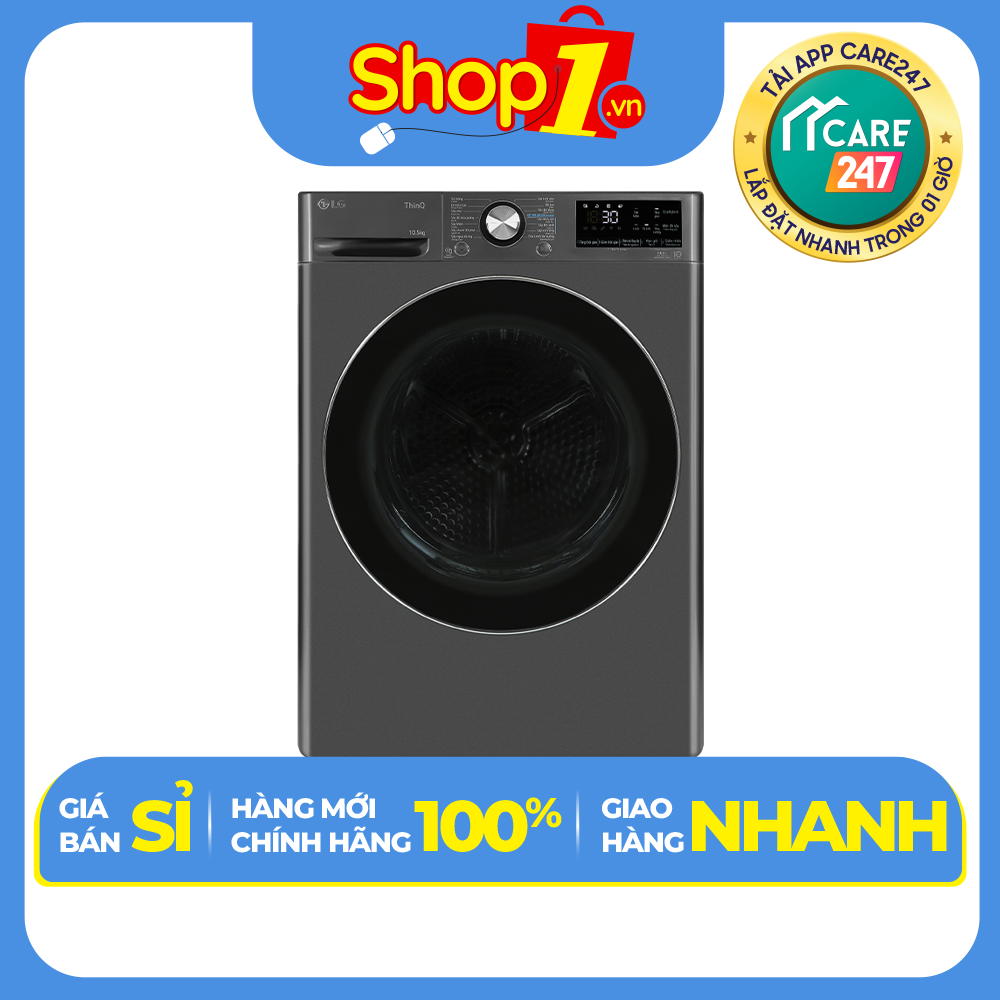Máy sấy bơm nhiệt LG DVHP50B 10 kg Inverter - Hàng chính hãng