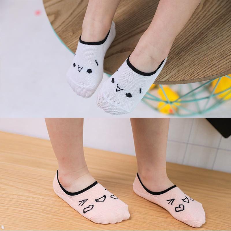 Tất Trẻ Em ️️ Set 5 Chiếc Tất lười cho bé trai bé gái hình ngộ nghĩnh đáng yêu ️ Tất Cotton Cao cấp mã T03