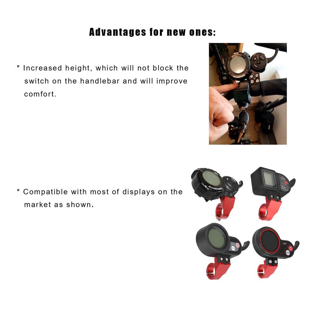 Electric Scooter Instrument Display Seat Aluminum Scooter Modification Bracket for 22mm Diameter Handlebar