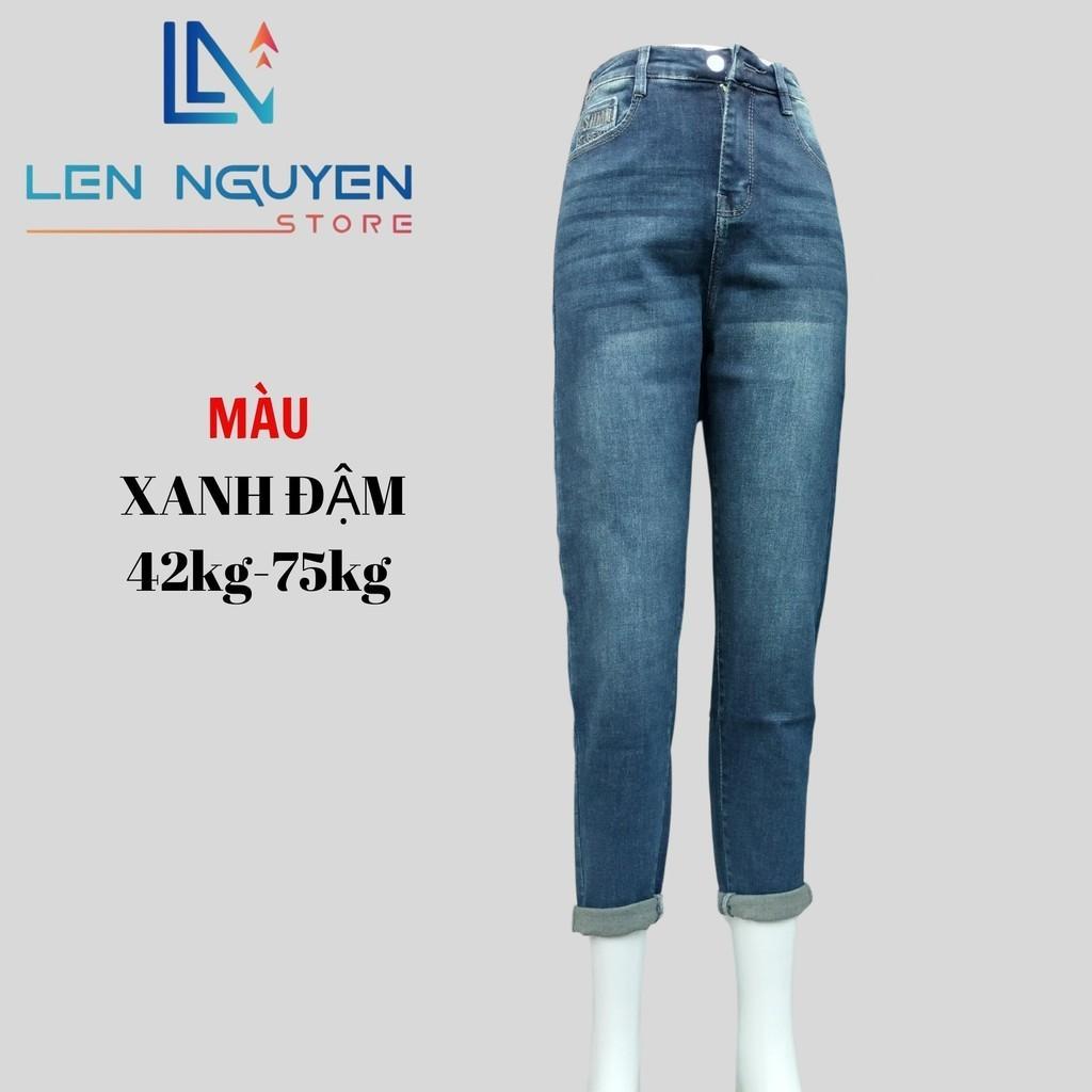 G1_Quần jean nữ, baggy, lưng cao, quần bò nữ dáng ôm, quần rin nữ có big size, cho 42kg đến 75kg