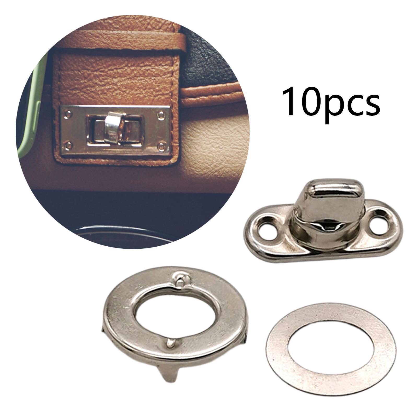 10 Pieces Rotary Button Bag Twist Lock Accessories Buckles for Jewelry Boxes