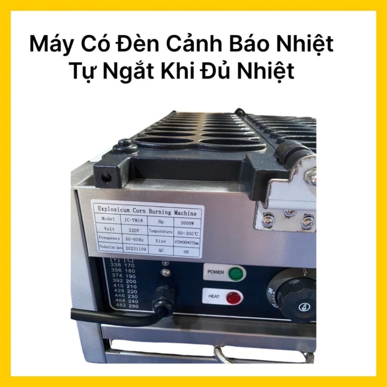 Máy Làm Bánh Hình Bắp Ngô 18 Bánh Tặng Kèm Công Thức. Máy Nướng Bánh Công Nghiệp 36 Khuôn hàng nhập khẩu