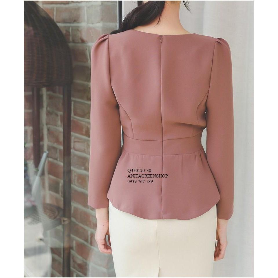 Q350120 ÁO KIỂU PEPLUM THIẾT KẾ