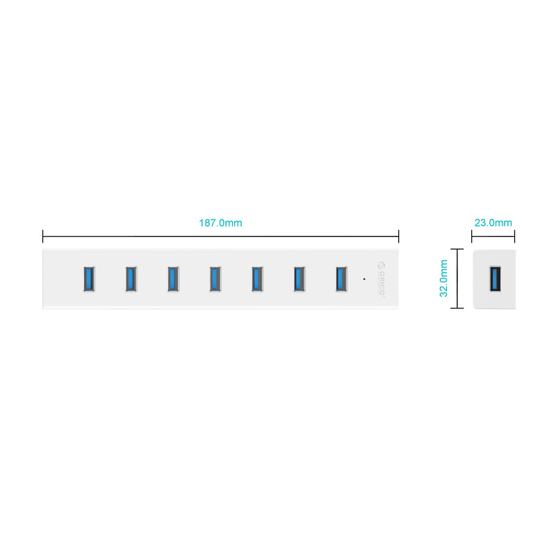 BỘ CHIA USB HUB ORICO H7013-U3-AD-E- HÀNG CHÍNH HÃNG