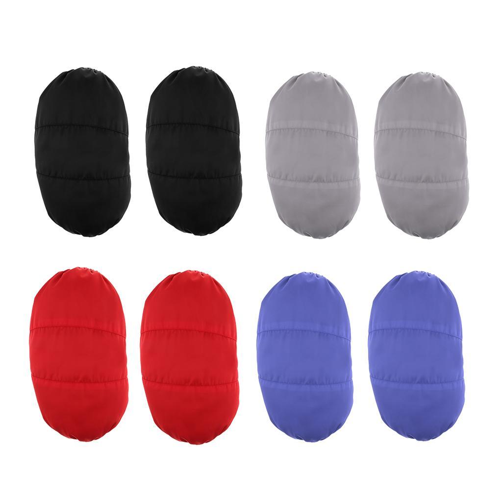 2pcs Adjustable Duck Down Knee Warmers Pads Windproof Keep Warm Cycling Knee Support Sleeve