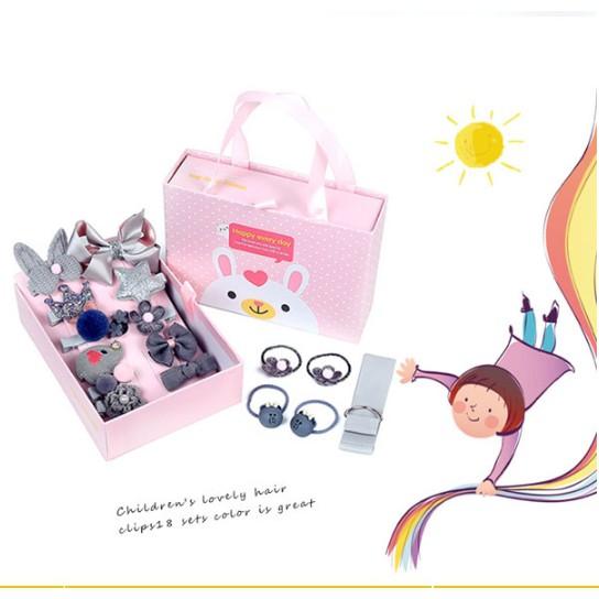 SET NƠ CỘT TÓC CHO BÉ - 18 CHI TIẾT CỰC XINH SIÊU BỀN ĐẸP.