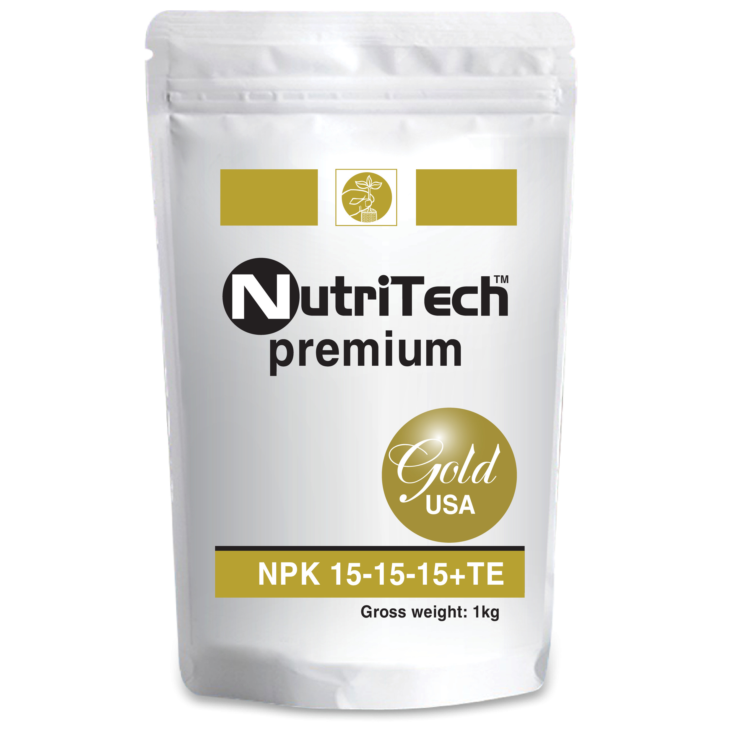 Phân bón hỗn hợp NutriTech NPK 15-15-15+TE 1KG