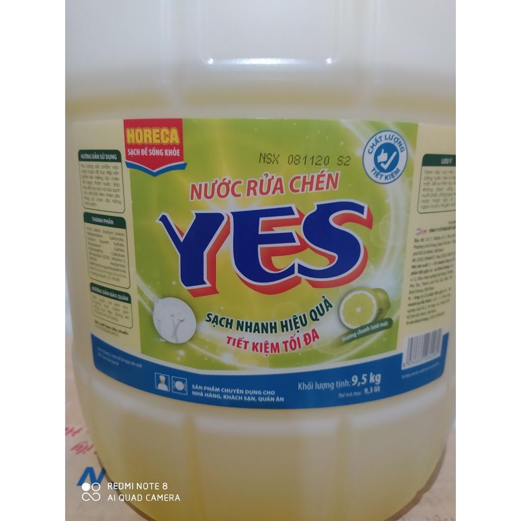 Nước rửa chén Yes 9.5kg - Mẫu mới - Lixco gia công