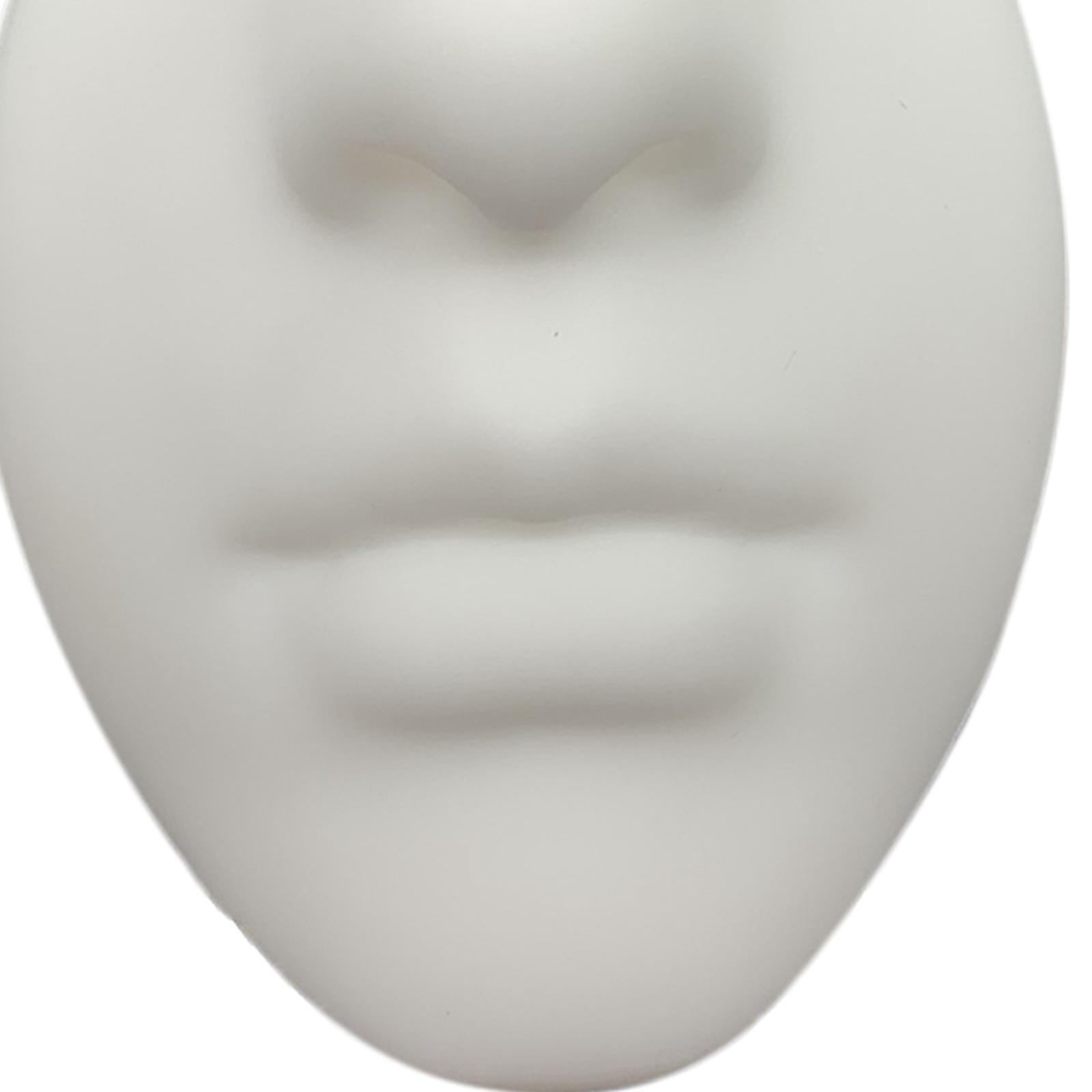 Silicone Face Model Portable Mannequin Flexible for Jewelry Display Nose