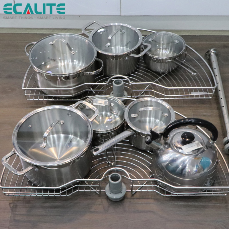 Mâm xoay 1/2 Revolving Basket Ecalite EL-NH180S - Hàng Chính Hãng