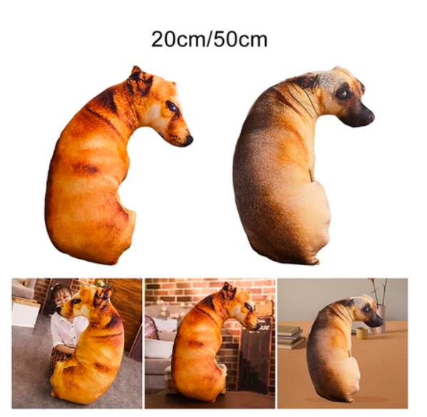 Gấu bông con chó liếc 3D hài hước ship HOẢ TỐC HCM gấu hình chó thật nhồi bông 20cm 50cm 70cm 90cm giá rẻ