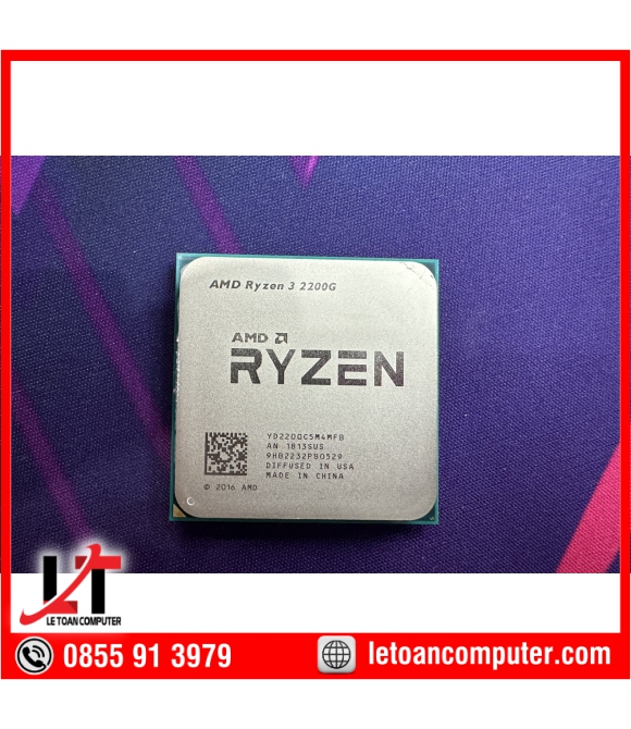 Cpu Amd Ryzen 3 2200G (3.5GHz Up To 3.7GHz, AM4, 4 Cores 4 Threads) - Hàng Nhập Khẩu