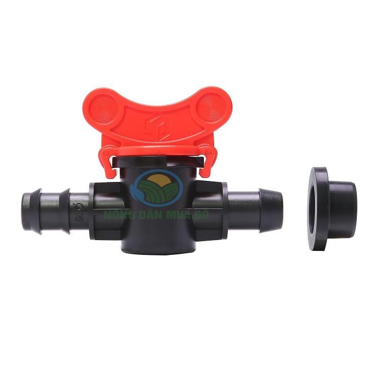Combo 10 Van khởi thủy ống LDPE 16mm dùng trong hệ thống tưới - khởi thủy có van kèm roăng cao su