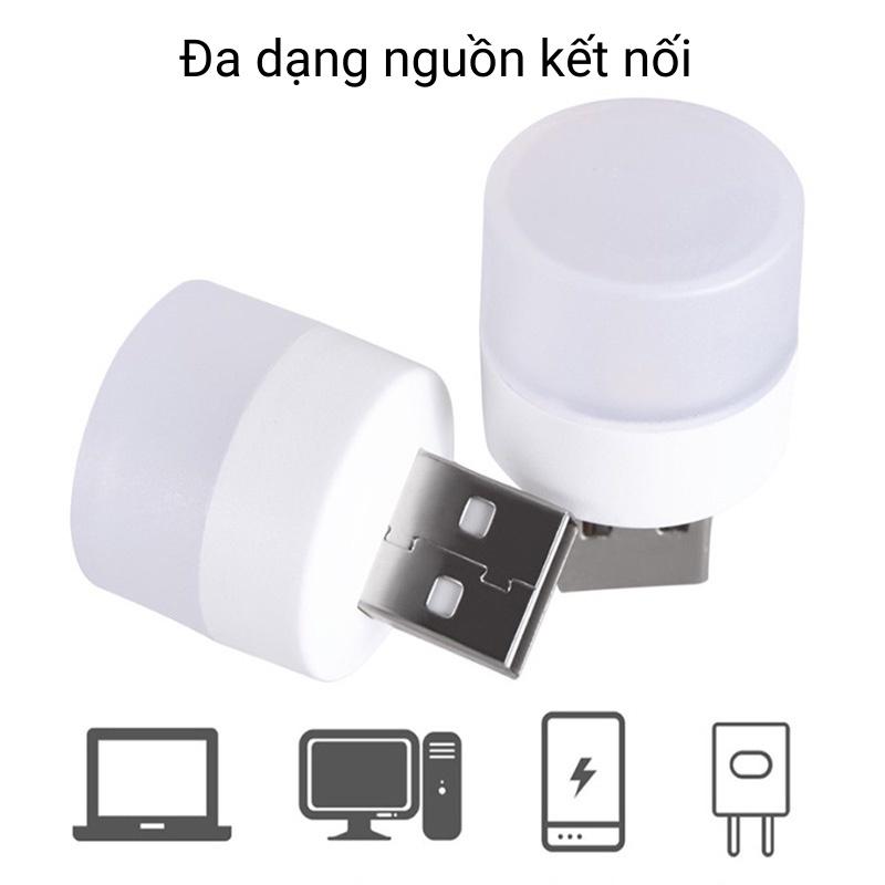 Đèn LED USB mini DUSBM1, đèn ngủ đọc sách, bảo vệ mắt đèn phù hợp với củ sạc, laptop và PC sử dụng cho phòng ngủ, hành lang