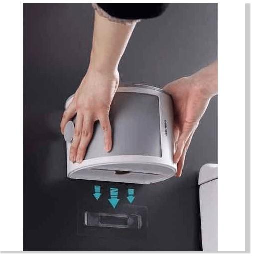 BỘ 2 HỘP ĐỰNG ĐỒ 2 TẦNG TREO TƯỜNG NHÀ VỆ SINH OUSUWO