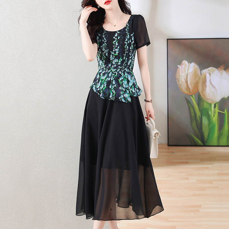 Váy Voan Mùa Hè Thanh Lịch Tôn Dáng Cho Nữ VH99 - Hàng Quảng Châu Cao Cấp