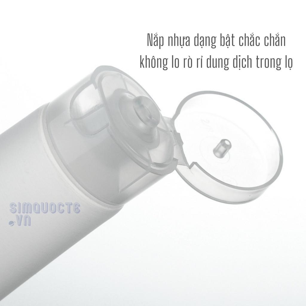 Chai chiết rỗng mờ Tuýp chiết dạng bóp đựng mỹ phẩm du lịch nhiều dung tích CCC32