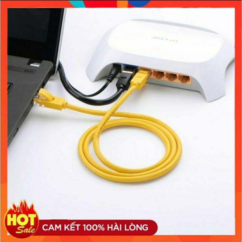 Dây mạng cat5e dài 20M 25M 30M 40M 50M 60M chuẩn đúc sẵn 2 đầu bấm-dây mạng lan internet tốt xịn cao cấp