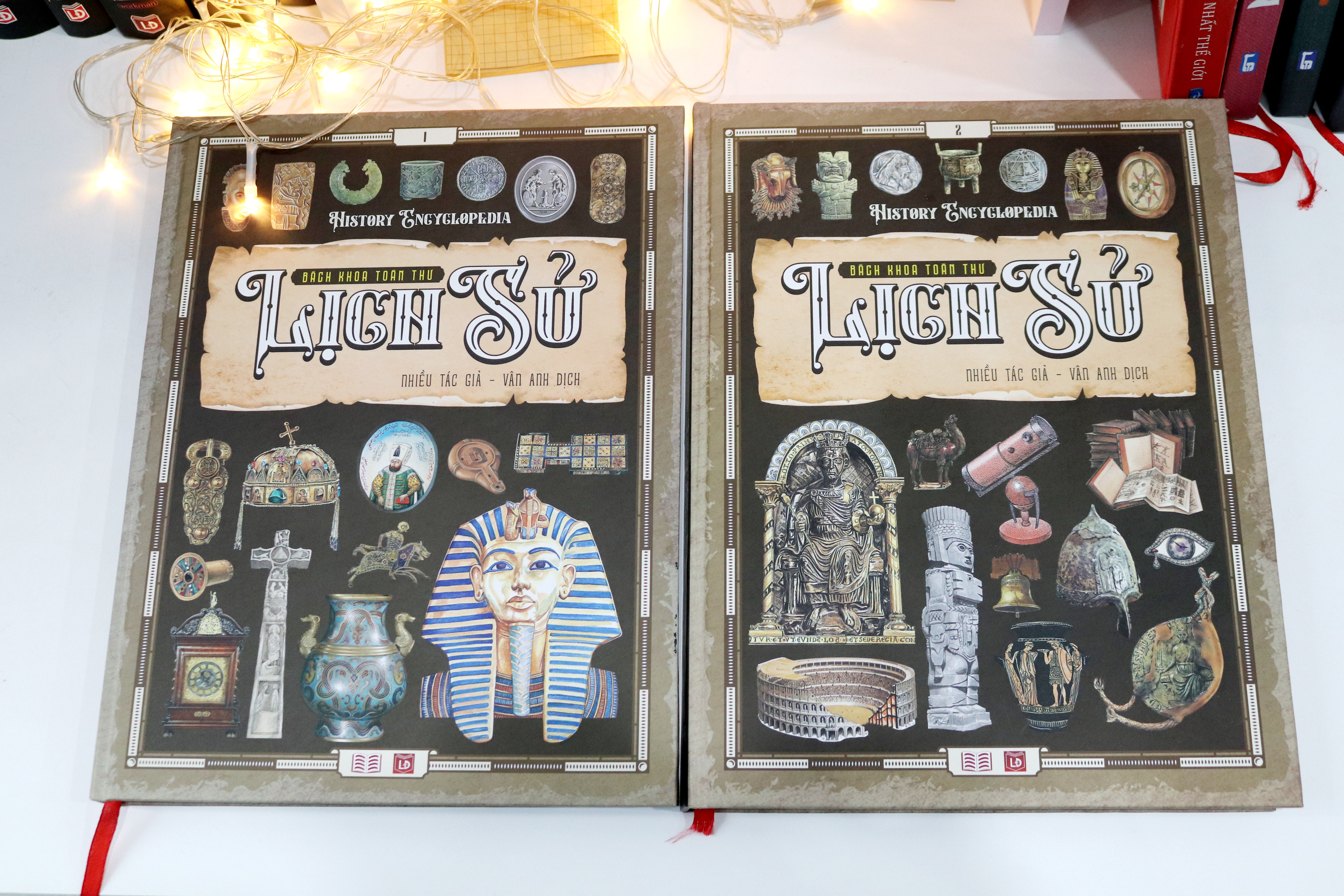 Sách - Bách Khoa Toàn Thư Lịch Sử ( History Encyclopedia Tập 1, Tập 2) Kiến Thức Lịch Sử Qua Từng Thời Kỳ Từ Thế Giới Cổ Đại Đến Thời Kỳ Hiện Đại ( Bộ 2 cuốn )