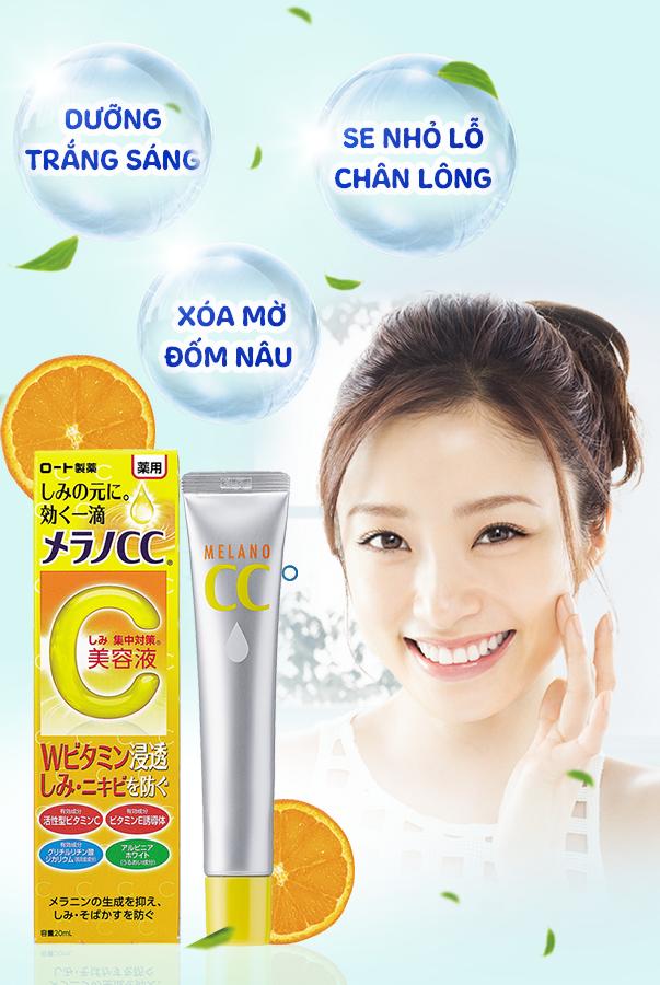 Tinh chất vitamin C tinh khiết dưỡng trắng và mờ thâm CC MELANO - 20ml