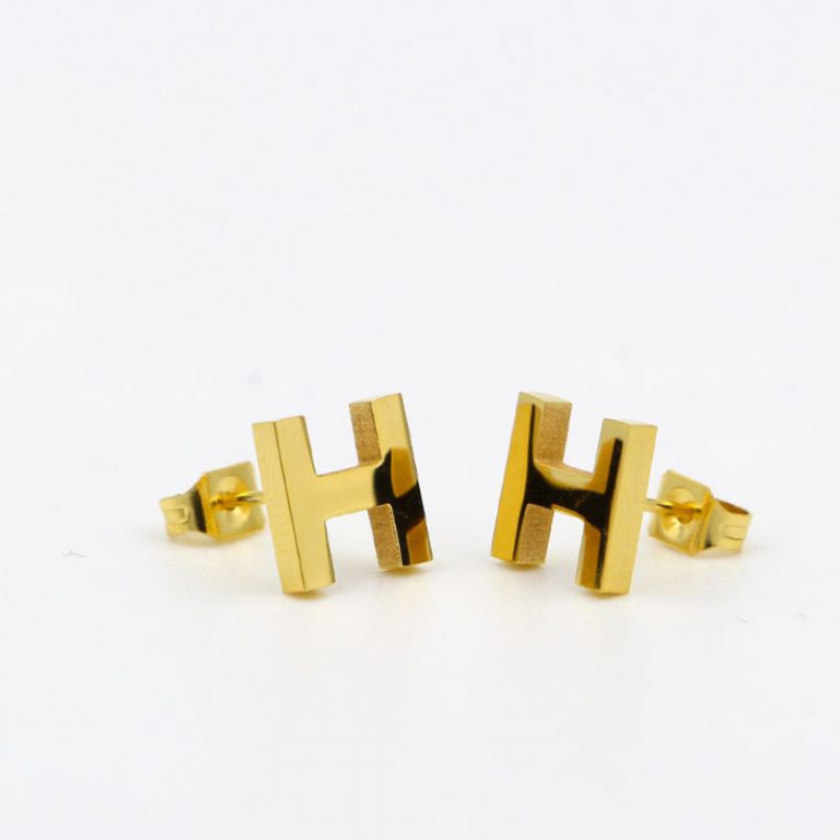 Bông Tai Chữ H Titan Ko Han Rỉ TT 3833