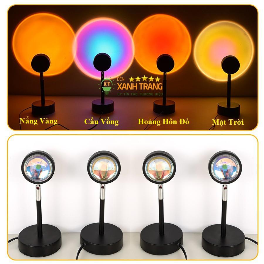 Đèn Chiếu Hoàng Hôn, đèn tiktok Cầu Vồng, Đèn Nền chụp hình quay video Tik Tok, đèn ngủ cực phê