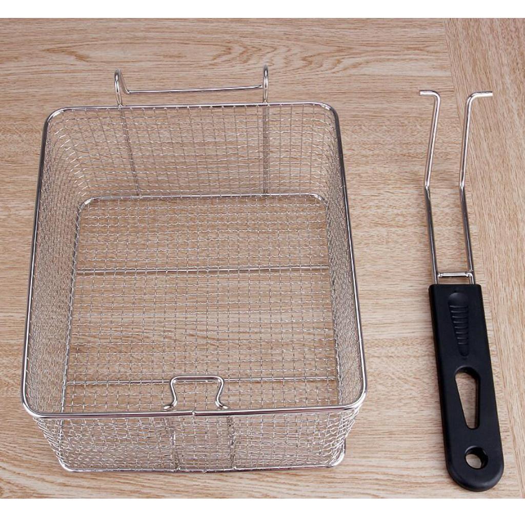 2X Stainless Steel Wide Mesh Strainer Kitchen Colander Sieve Sifter Basket