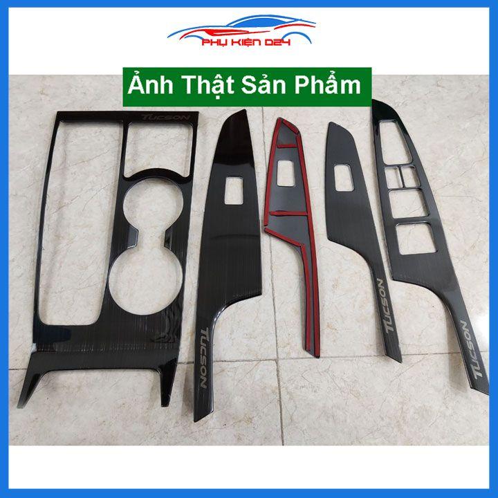 Ốp nội thất Tucson 2018-2019-2020-2021 vân Titan bảo vệ chống trầy xước và làm đẹp xe